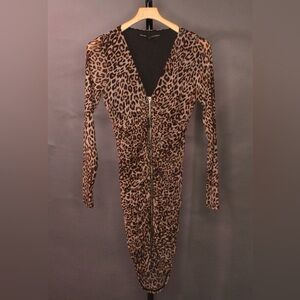 GUESS Leopard Body Con Dress